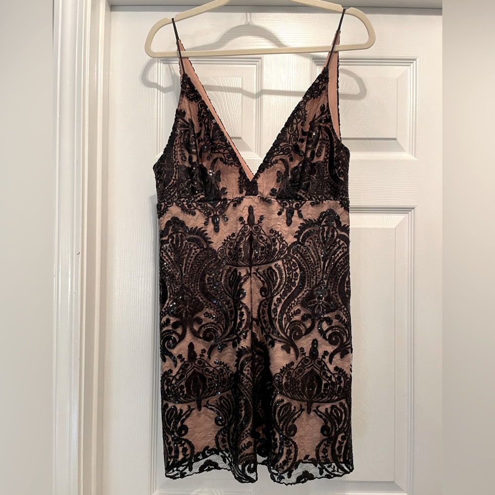 Free People sequined lace dress